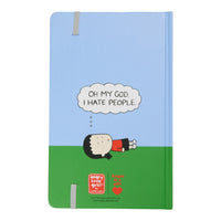 "I hate people" Lined Blank Journal