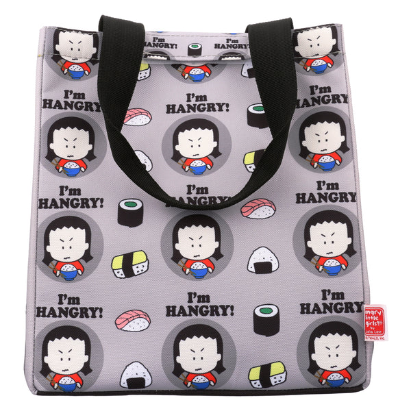 "I'm HANGRY!" Gray Sushi Lunch Bag