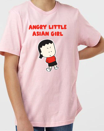 YOUTH Angry Little Asian Girl pink tshirt