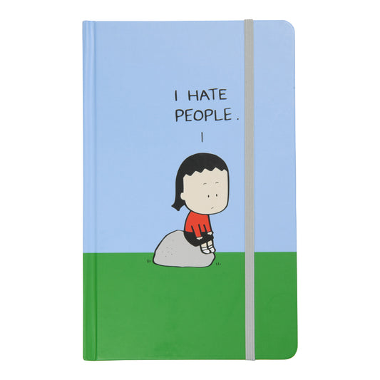 "I hate people" Blank lined journal