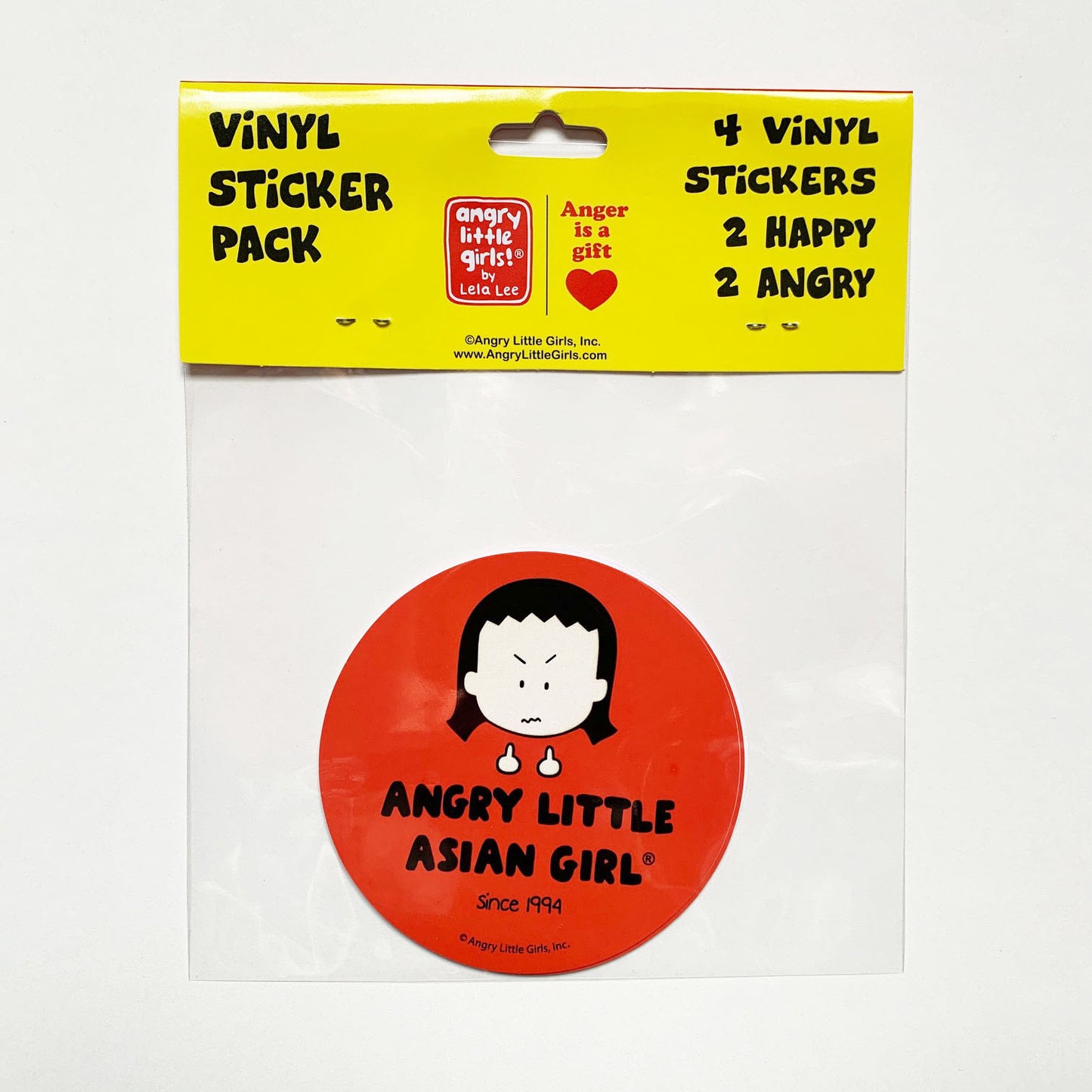 "Angry Little Asian Girl" vinyl sticker pack