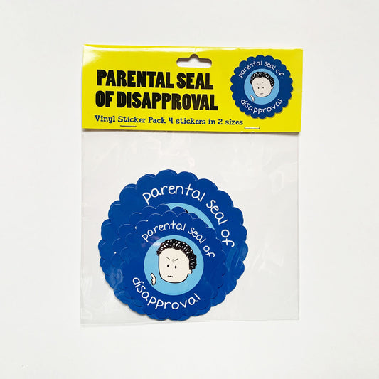 "Parental Seal of Disapproval" vinyl sticker pack