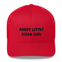 Angry Little Asian Girl Trucker Cap