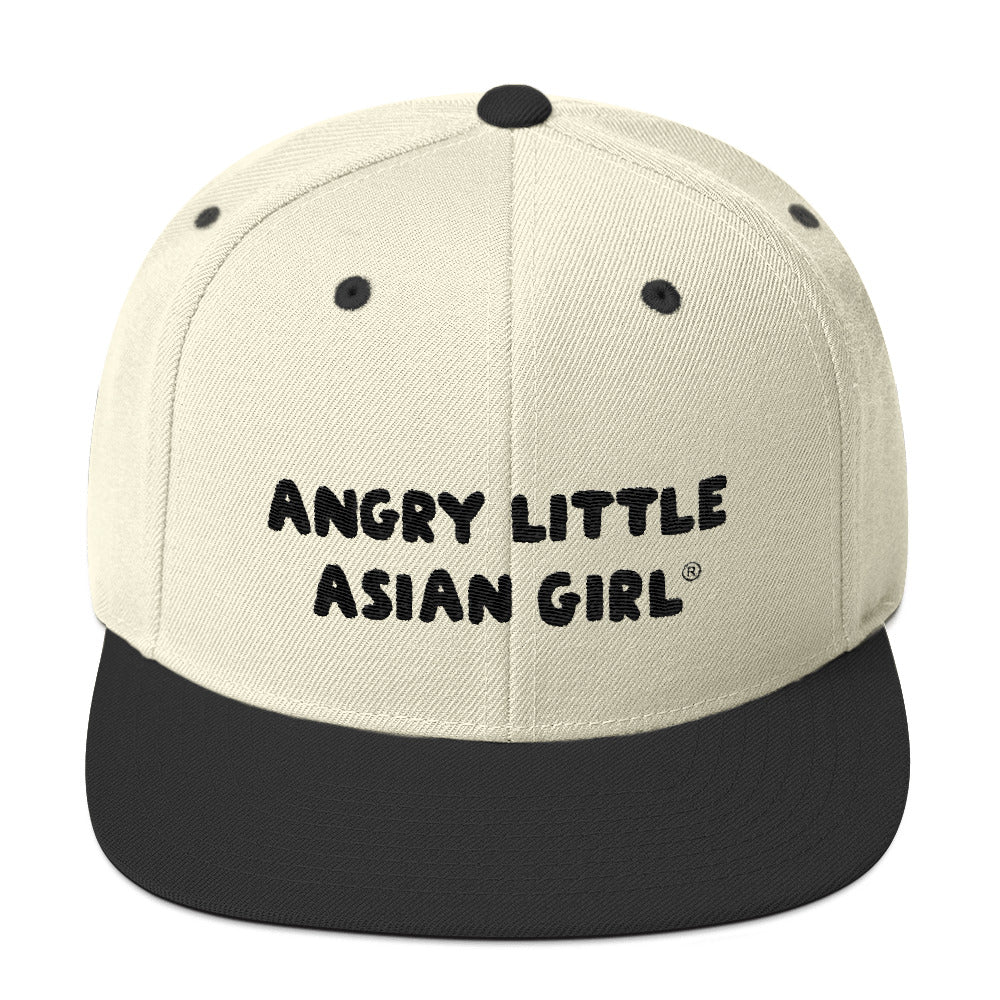 Angry Little Asian Girl Snapback Hat