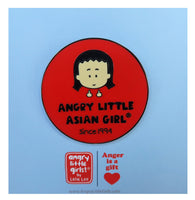 Angry Little Asian Girl Pin