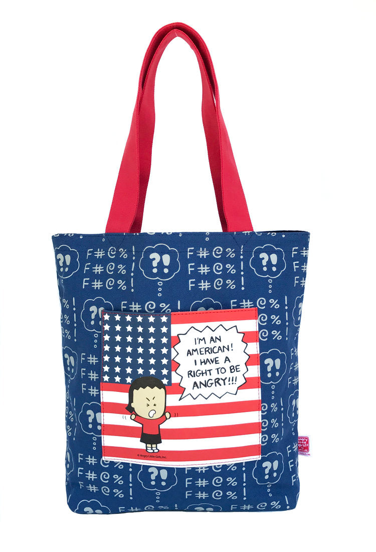 Tote Bag and Wallet Set "I'm an American! I have a right to be angry!"