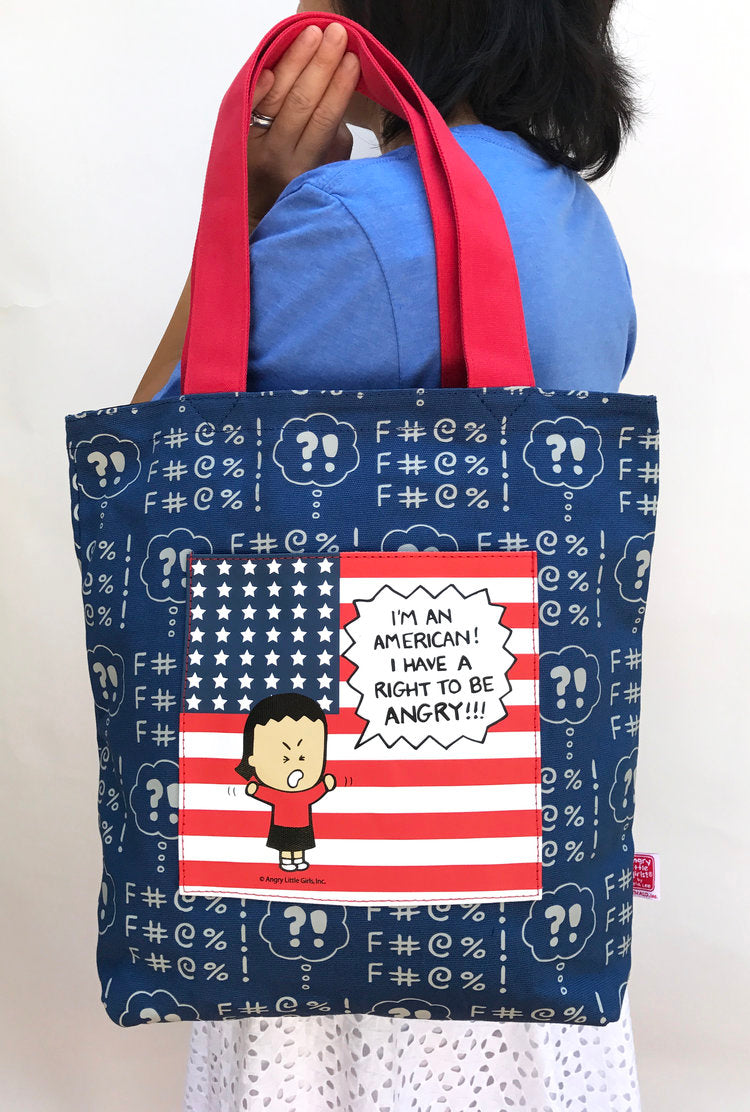 Tote Bag and Wallet Set "I'm an American! I have a right to be angry!"