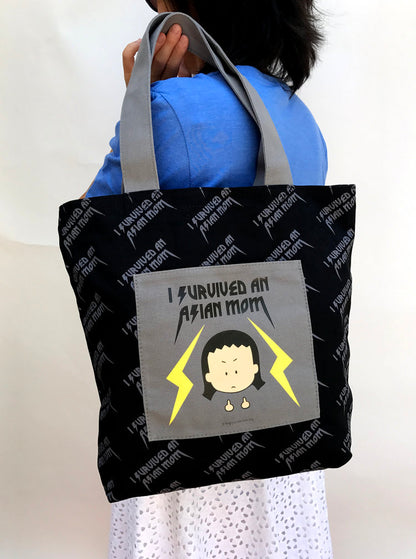 Tote Bag and Wallet Set "I survived an Asian mom"